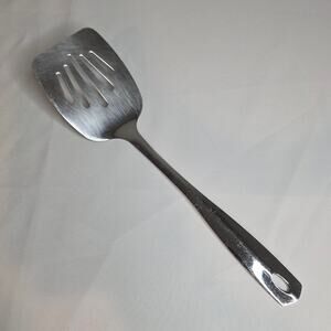 Oneida Slotted Turner Spatula Stainless Steel Kitchen Utensil Silver Tone